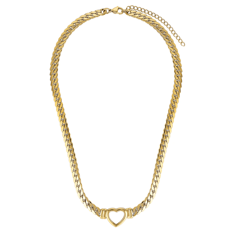 Lola Heart Chain Necklace The Loved