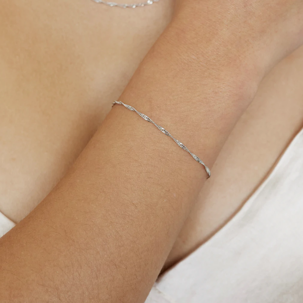 Dainty bracelets silver deals