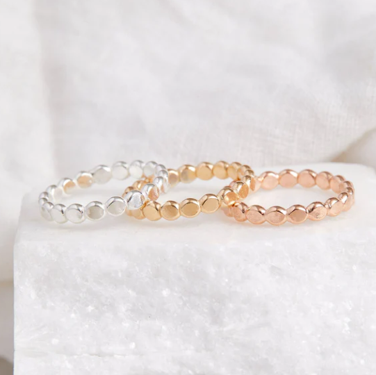 Ring Finer Rings Finer Rings Flat Beaded Ring – The Loved