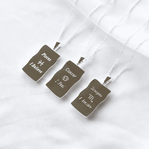 Matching zodiac sale necklaces